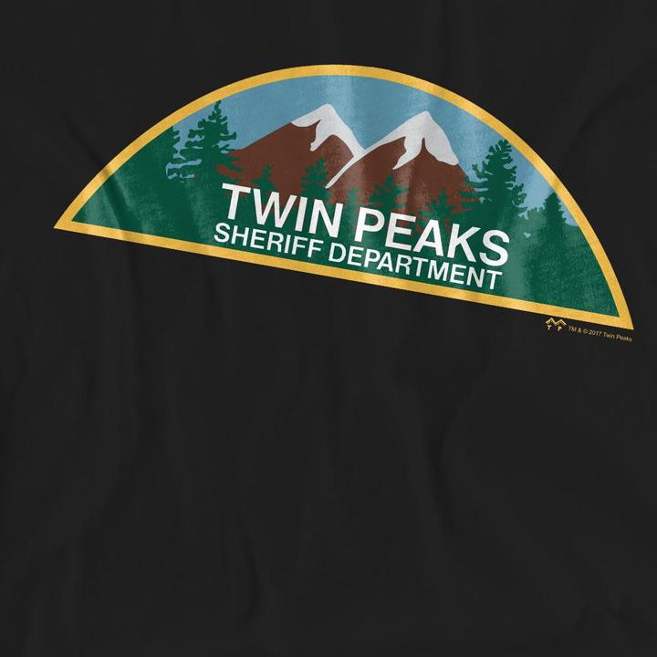 Actual product image Twin Peaks Unisex Adult Sheriff Department T-Shirt (M)