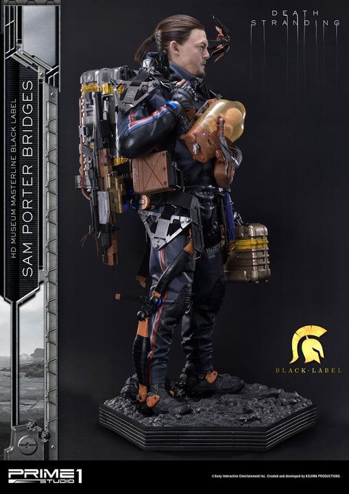 Actual product image Prime 1 Studio Death Stranding Sam Porter Bridges Black Label