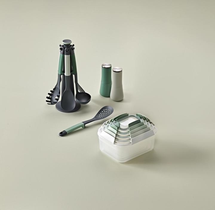 Immagine prodotto Joseph Joseph Macina sale e pepe Milltop Sage 2 pezzi, 16,9x7x7 cm (Sale, Pepe)