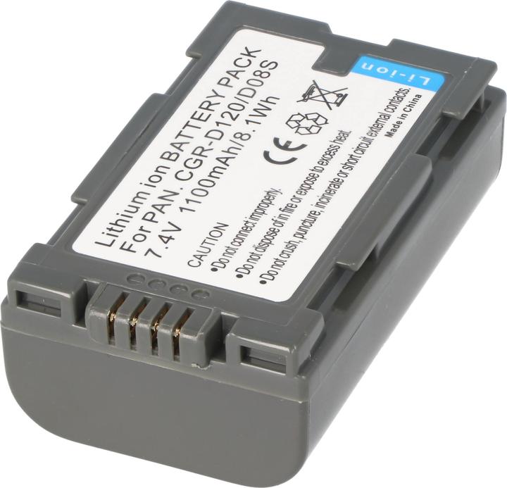 Actual product image AccuCell Battery Panasonic CGR-D120, CGR-D08, CGP-D14 (Rechargeable battery)