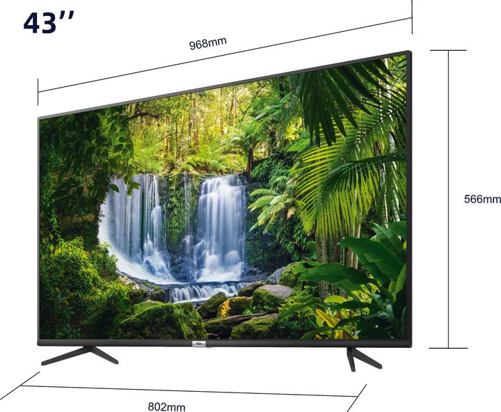 Immagine prodotto TCL 43P610 TV (43 pollici) Ultra HD Smart TV Wi-Fi (43", LCD, 4K, 2020)