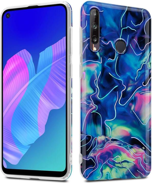 Produktbild Cadorabo IMD TPU Bunter Marmor Cover (Huawei P40 Lite E)