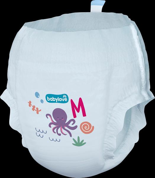 Actual product image dm babylove Swimming nappies (Size M, Pack, 12 Piece)