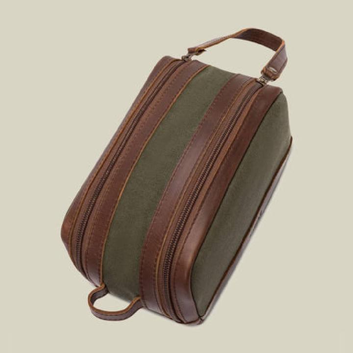 Produktbild Buckle & Seam Canvas Kulturbeutel Bruno Grün/Blau