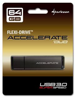 Immagine prodotto Sharkoon Flexi-Drive Accelerate Duo (64 GB, USB 3.2)
