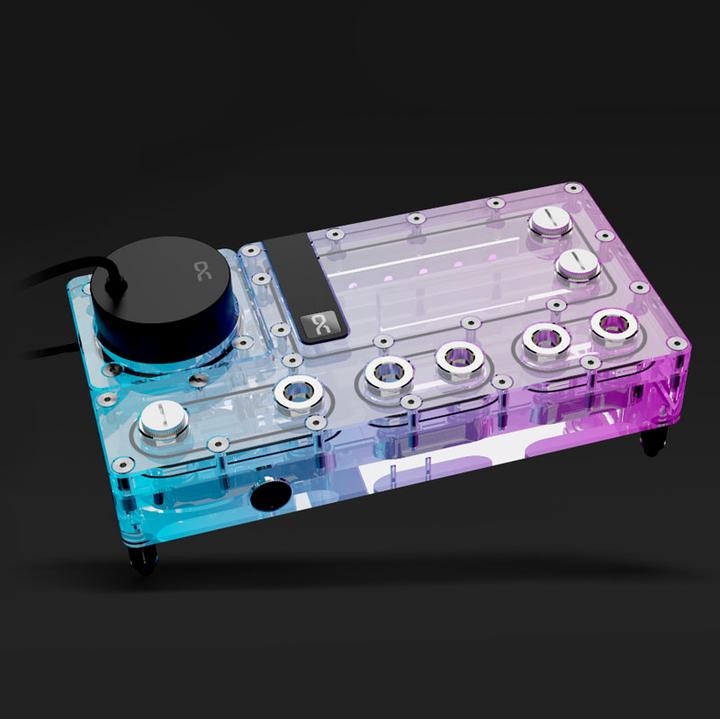 Actual product image Alphacool Core Distro Plate 240 Right with VPP Pump