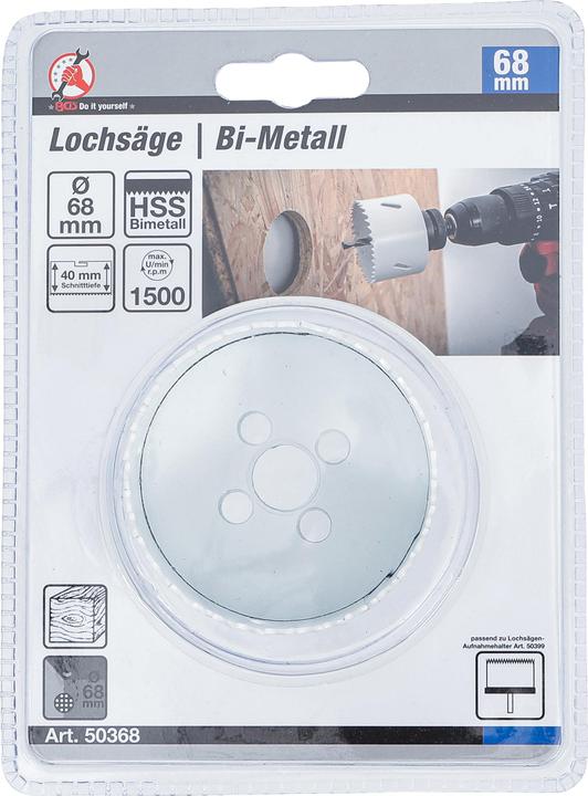 Image du produit BGS Scie-cloche Ø 68 mm Profondeur 40 mm (6.8 centimètres)