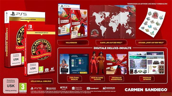 Actual product image astragon Switch Carmen Sandiego: 40th Anniversary Edition (Switch, DE)