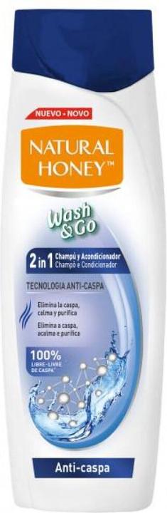 Image du produit Natural Honey WASH & GO 2 en 1 champú y acondicionador 330ml (330 ml, Shampoing liquide)