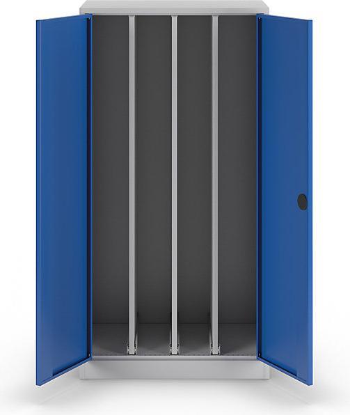 Image du produit eurokraft pro Armoire à tiroirs verticaux, sans cloison médiane, 3 tiroirs, gris clair / bleu (100 cm, 195 cm)