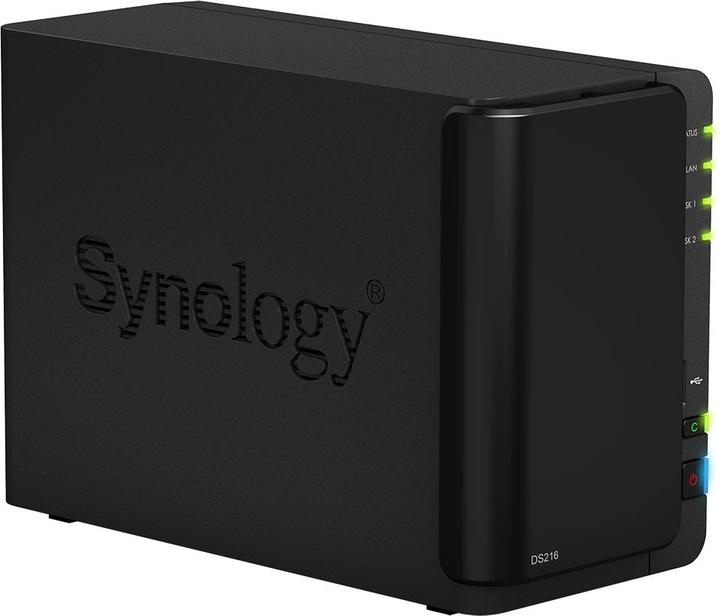 Image du produit Synology DS216 2-Bay NAS enclosure WD RED 8TB black