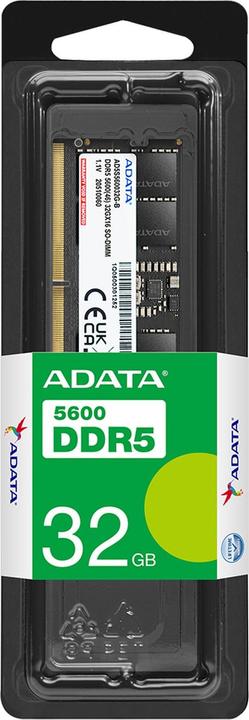 Actual product image Adata SO-DDR5 32GB 5600-46 Premier Single Tray (1 x 32GB, 5600 MHz, DDR5 RAM, SO-DIMM)