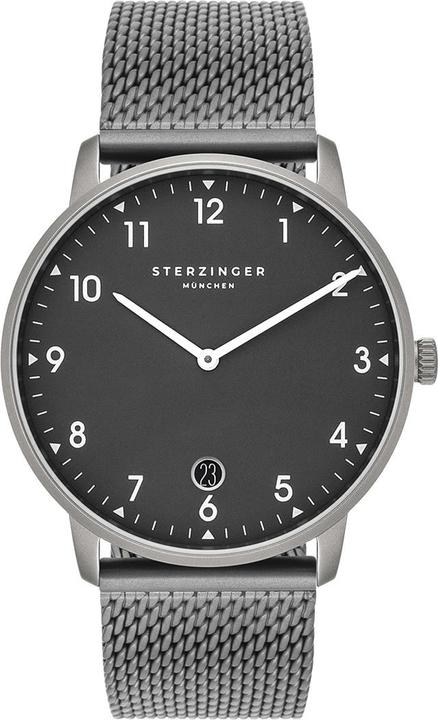 Produktbild Sterzinger Herren Quarzuhr Urban Edelstahl Grau - 30484 (Analoguhr, 38 mm)