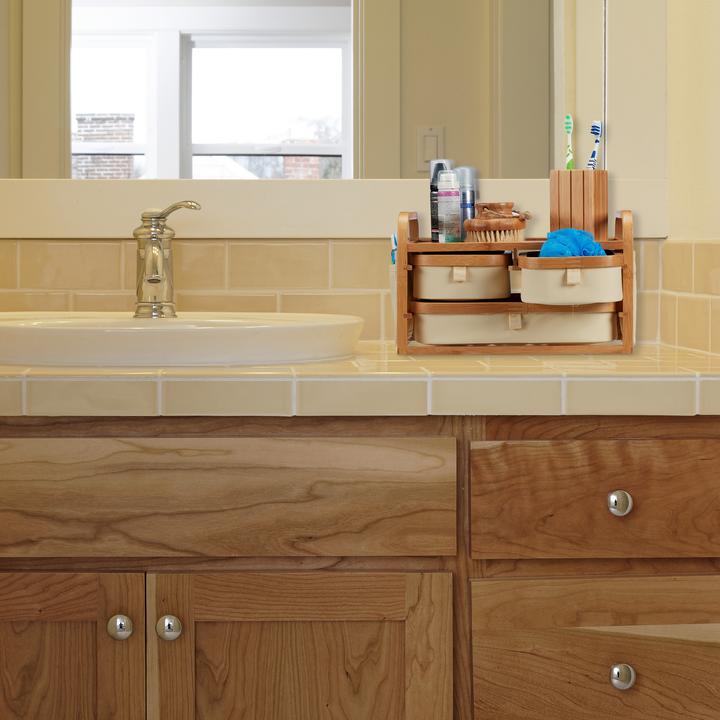 Actual product image Relaxdays Mini chest of drawers bamboo