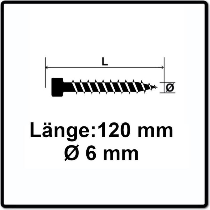 Produktbild Spax Zylinderkopfschrauben (100 Schrauben pro Stück)