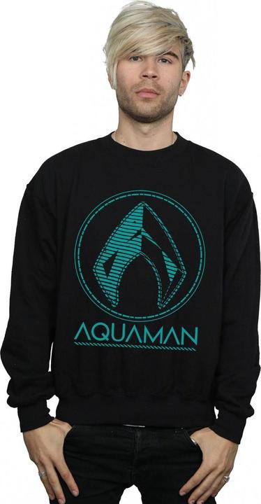 Actual product image Mens Aquaman Aqua Logo Sweatshirt (L)