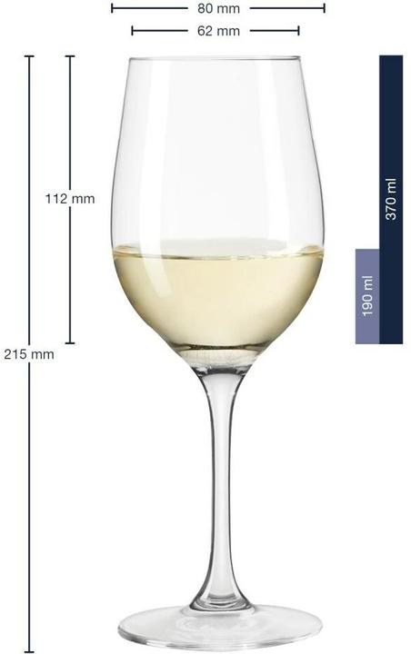 Actual product image Leonardo White wine glass Ciao 370ml (37 cl, 6 Glasses, White wine glasses)