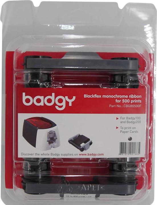 Produktbild Evolis Badgy Blackflex Monochrome (6 cm, Schwarz)