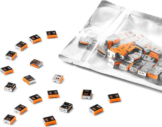 Image du produit Smart Keeper Basic USB-A Port Blocker orange 100 pcs.