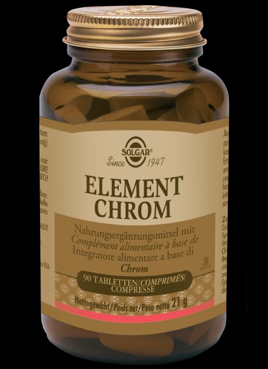 Image du produit Solgar Element Chrome Comprimés (90 pcs) (90 pièce(s), Cachets, 120 g)