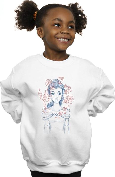 Produktbild Disney Belle Lumiere Sketch Sweatshirt Mädchen (140, 146)