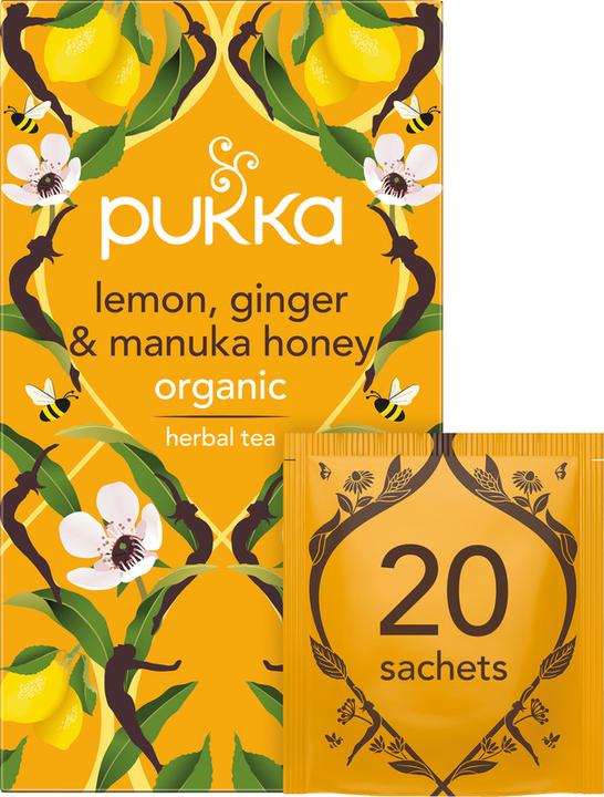 Image du produit Pukka Citron, gingembre et miel de Manuka (40 g)