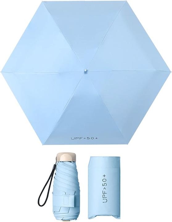 Alopini Manual Flat Five-fold Mini Lightweight Sunny And Rainy Folding Umbrella
