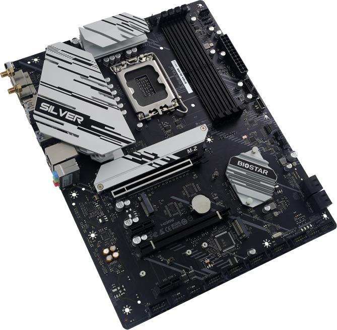 Produktbild Biostar MB B760A-Silver (B760,S1700,ATX,Intel) (LGA 1700, Intel B760, ATX)