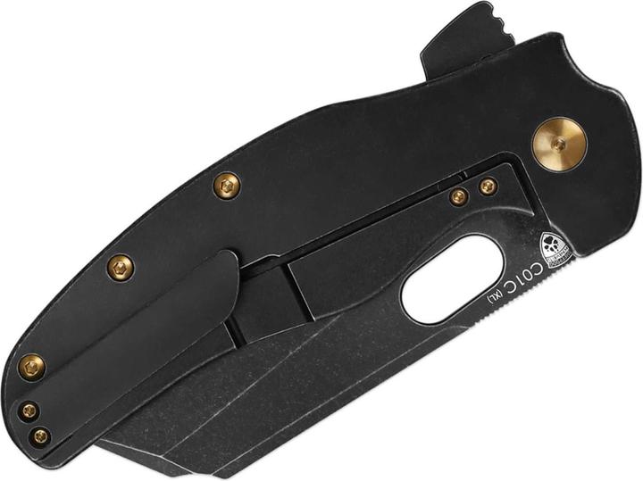 Actual product image Kizer Sheepdog C01C XL S35VN Titanium All Black (10 cm)