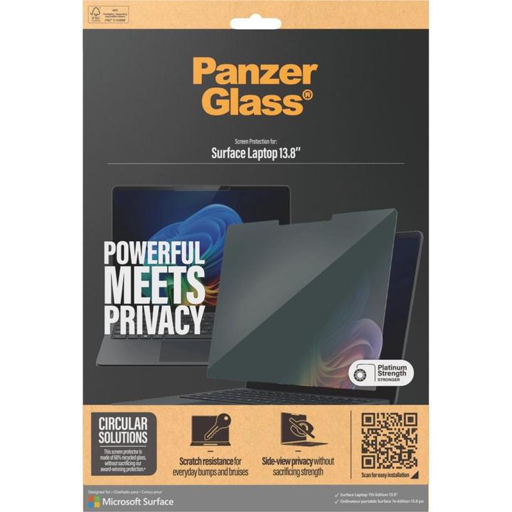 Produktbild PanzerGlass Ultra Wide Fit Privacy Surface Laptop 7. Edition 13.8 (2255.27", 3 : 2)
