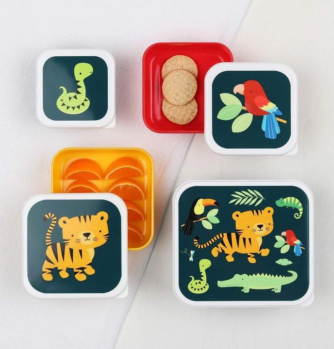 Immagine prodotto A Little Lovely Company Scatola pranzo e snack Jungle Tiger SBSEJT20