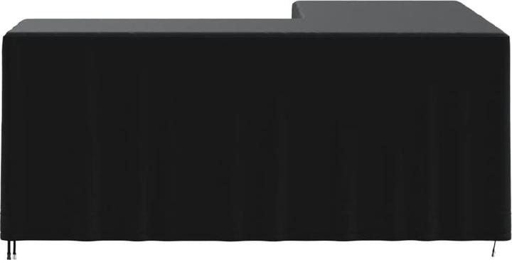 Actual product image VidaXL Garden sofa cover L-shape black 215x215x86 cm 420D
