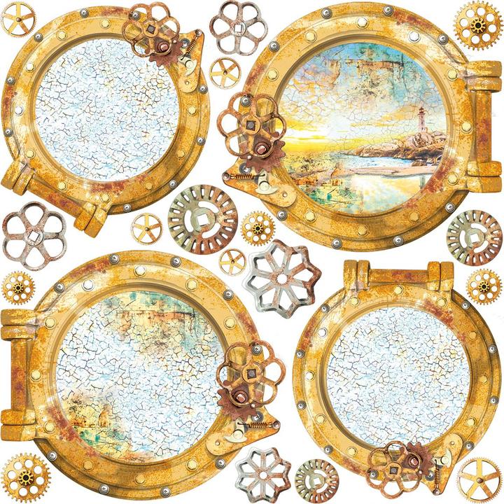 Immagine prodotto Ciao Bella Carta pergamena "Coral Reef", 15 x 15 cm, 6 fogli (90 g/m², 6 x)