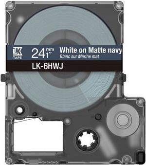 Produktbild Epson Matte Navy/White 24mm LK-6HWJ (2.40 cm, Blau, Weiss)