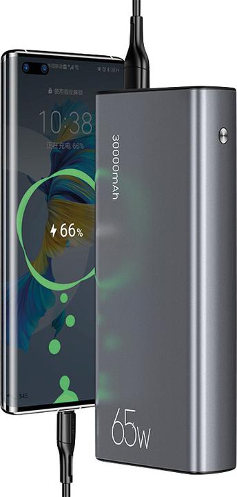 Actual product image Usams SuperMac Series (30000 mAh, 65 W, 111 Wh)