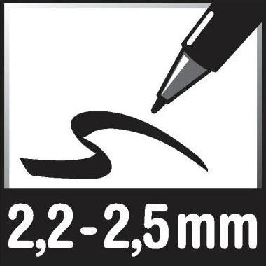 Actual product image Pilot BG VBoard Master Medium wedge tip (Black, 5.20 mm, 1 x)