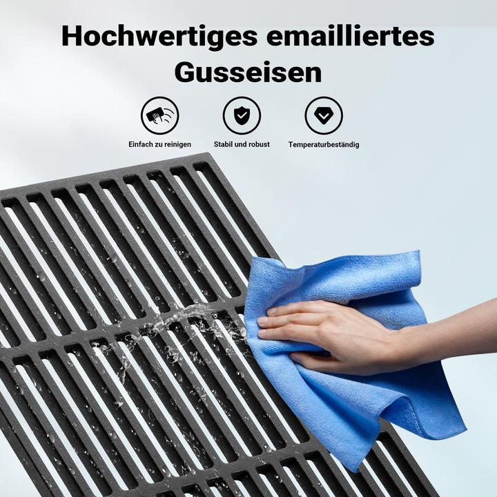 Image du produit Wiltec Gusseisen Grillrost 30x44,5cm Grillgitter Holzkohlegrill Gasgrill BBQ