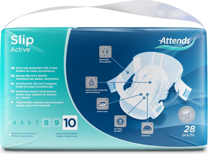 Image du produit Attends Slip 10 active medium (28 x, M)