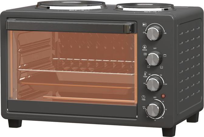 Produktbild Swisshandel24 Minibackofen 28 L 2600W Mini Backofen 100-230℃ 60 Min. Timer Schwarz