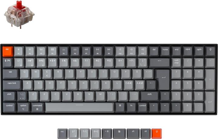 Immagine prodotto Keychron K4 Versione 2, Gateron RED (DE, Cablato, Senza fili)