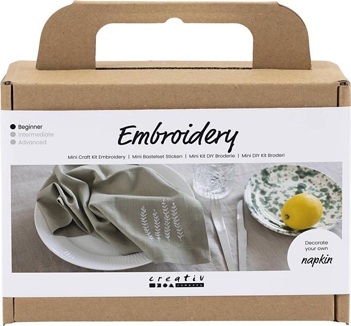 Actual product image Creativ Company Bastelset Sticken Serviette