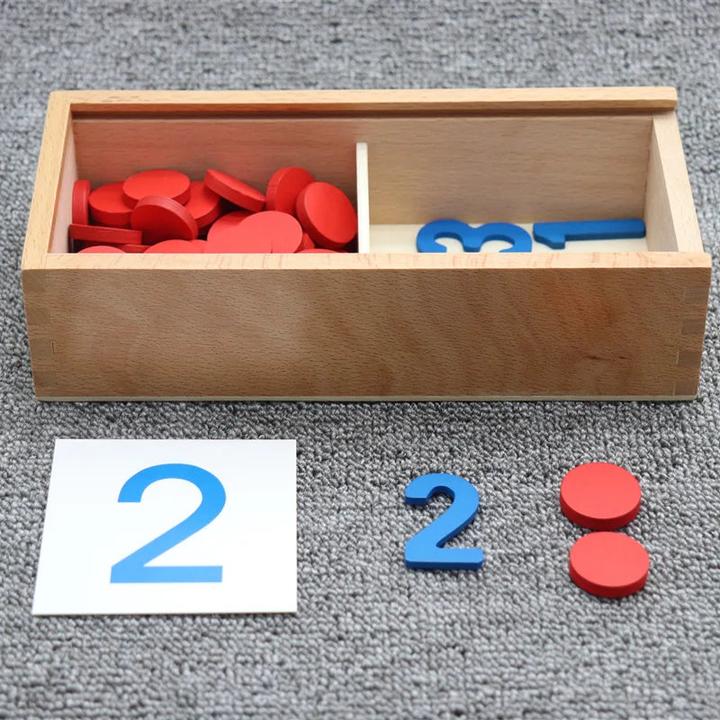 Immagine prodotto Activity Board Gioco educativo per bambini in legno con carte numeriche cognitive, per i bambini della prima