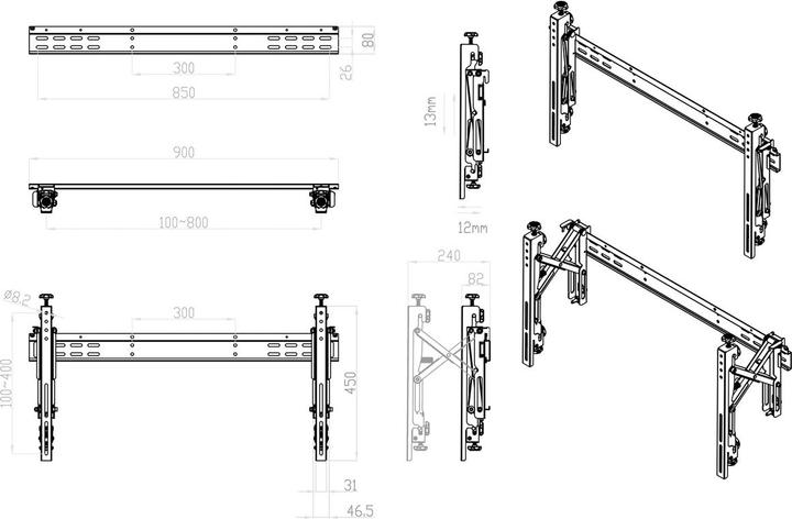 Produktbild Roline Video-Wand Lösung (Wand, 50 kg)