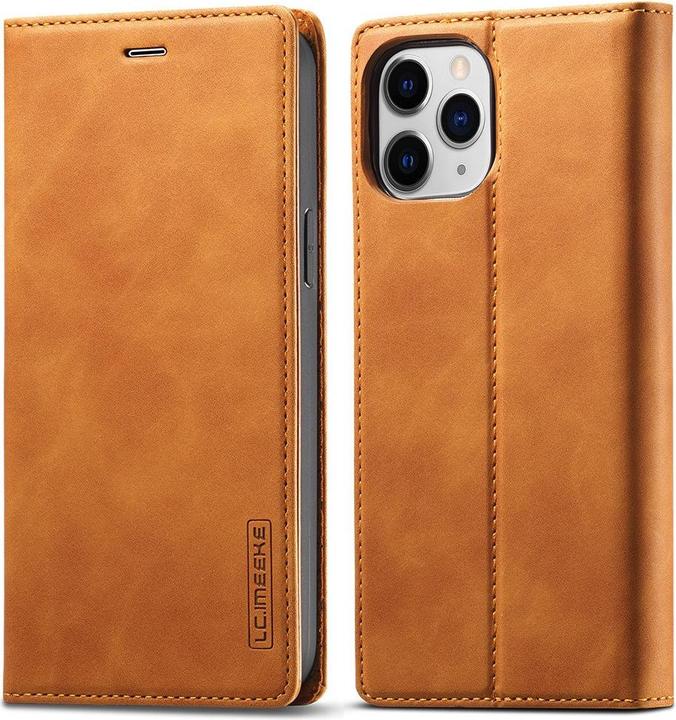 Actual product image Cover-Discount iPhone 13 Pro - Stand Flip Case Cover brown (Apple iPhone 13 Pro)