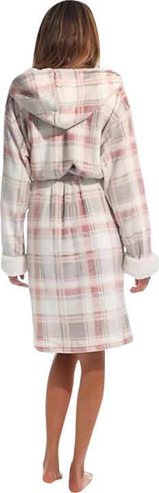 Actual product image Pretty Woman Womens/Ladies Tartan Hooded Mid Length Dressing Gown (M)
