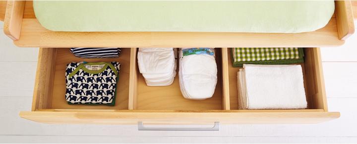 Actual product image Pinolino Economy set Natura extra wide (Baby cot, Changing unit)