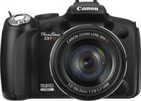 Produktbild Canon PowerShot SX1 IS, 10 Mpixel, 20 x Zoom, schwarz (1/2,3'')