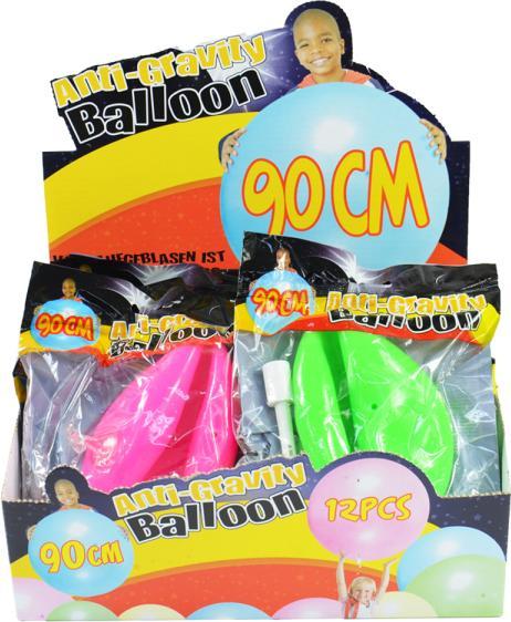 Produktbild Kögler Anti-Gravity Balloon, Blasenball, mit Aufblasröhrchen, Konfetti, 90cm
