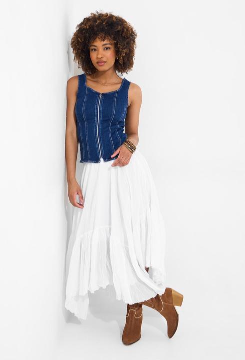 Produktbild Joe Browns Sleeveless Stretch Denim Zip Front Top (18)