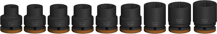 Actual product image Bosch Professional Zubehör PRO Impact socket set (19 mm, 32 mm, 23 mm, 22 mm, 17 mm, 30 mm, 21 mm, 27 mm, 24 mm)